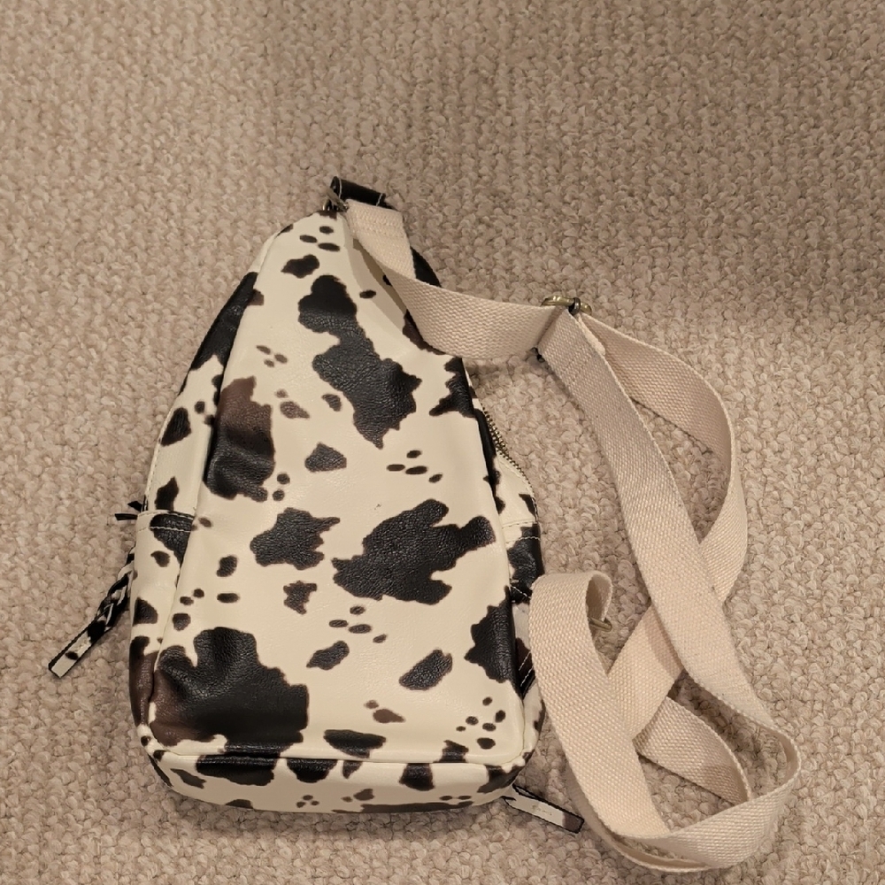 Brown And White Crossbody Bag - Picture 2 of 2